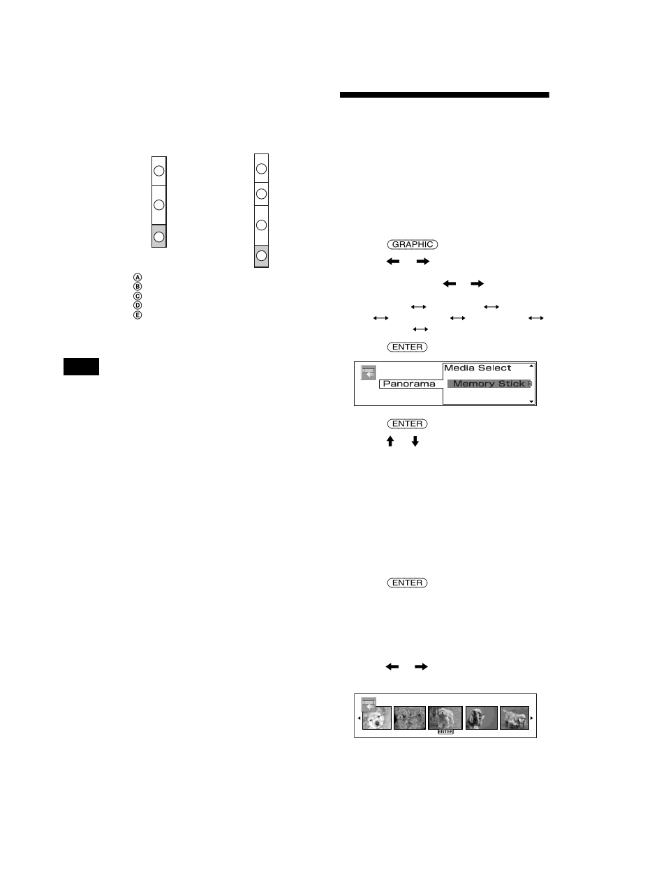 Setting a panorama image, Panorama (panorama/wall paper mode), Panorama | Sony MEX-5DI User Manual | Page 32 / 170