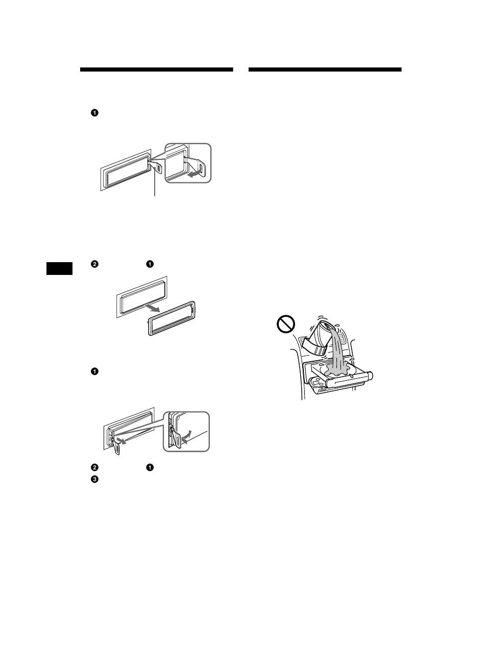 Removing the unit, Precautions, Removing the unit precautions | Sony MEX-5DI User Manual | Page 46 / 170