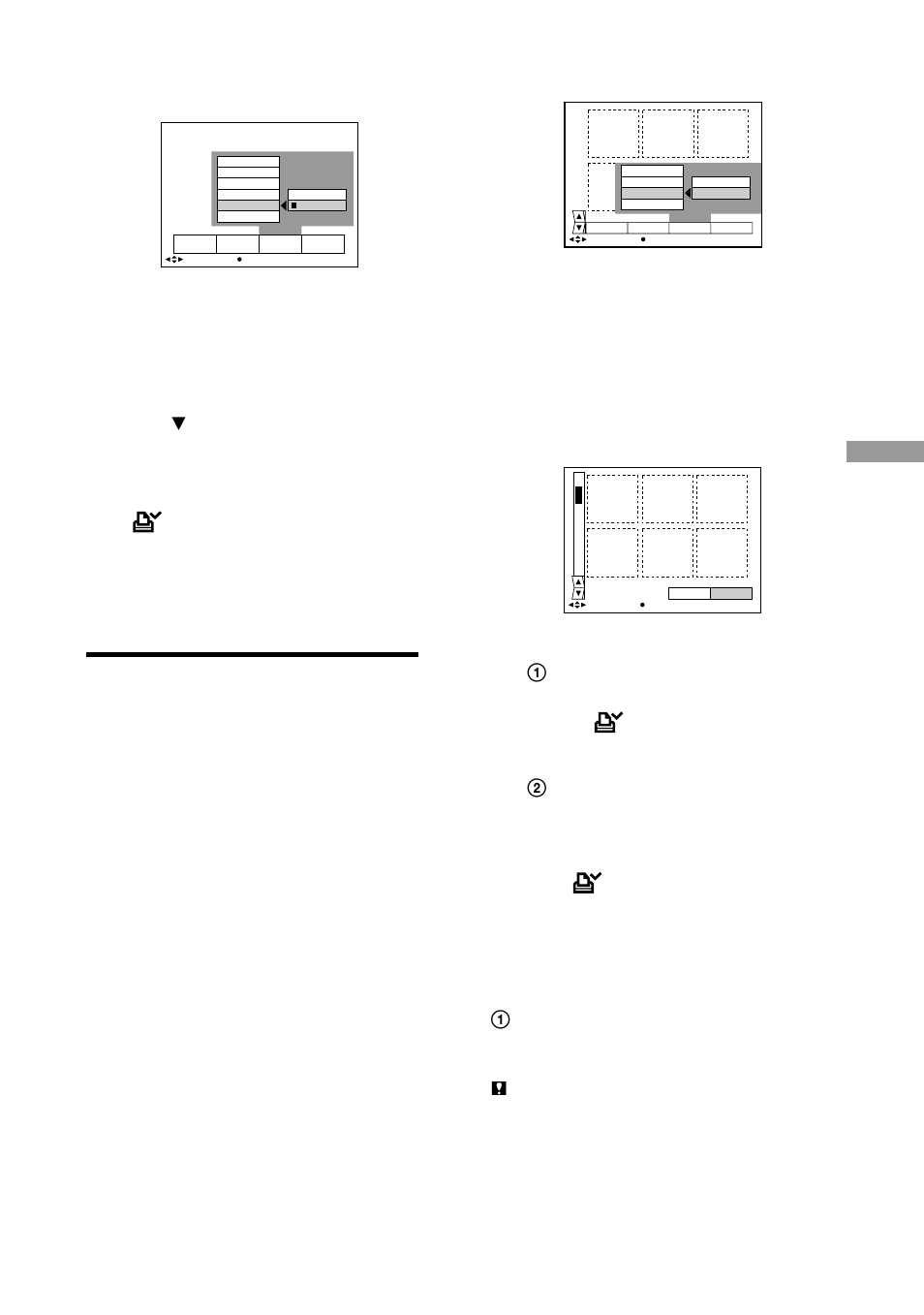 Using image data with other equipment, When selecting “all, When selecting “select | Sony DSC-F505 User Manual | Page 59 / 184