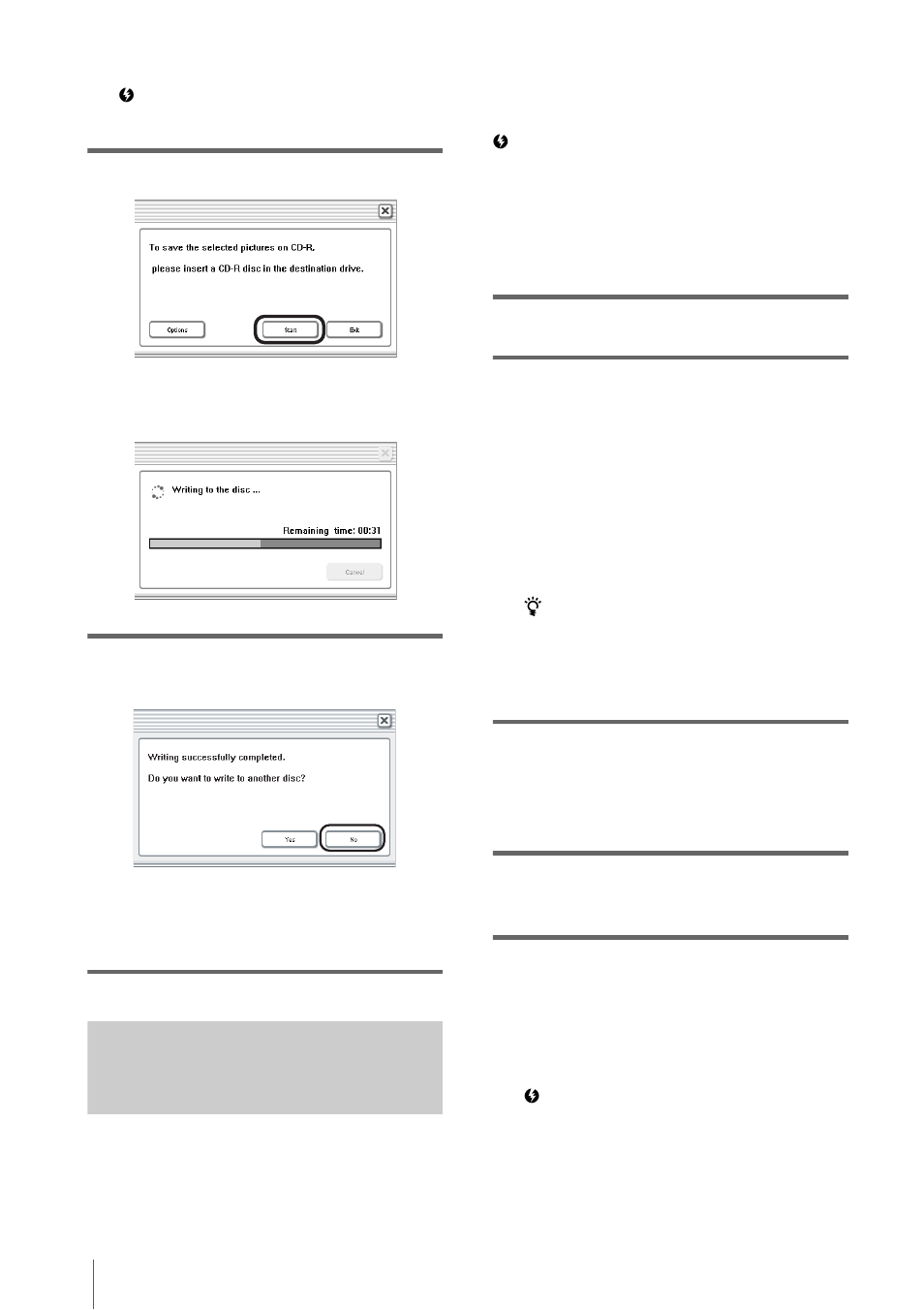 Picture package vcd maker, P. 24) | Sony DCR-TRV260 User Manual | Page 24 / 44