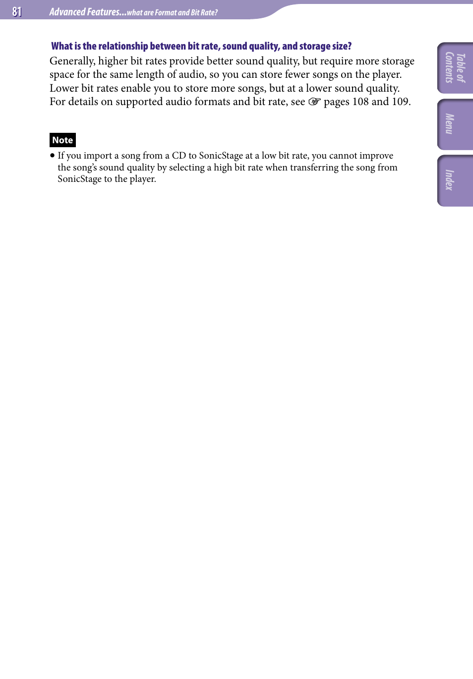 Sony NW-S705FBLACK User Manual | Page 81 / 113
