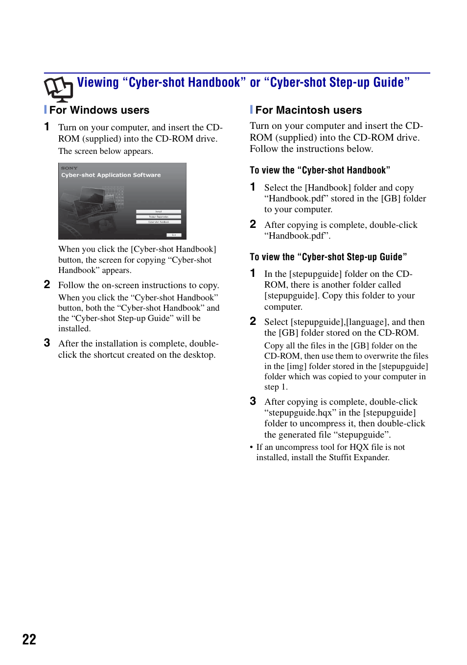 Sony DSC-T100 User Manual | Page 22 / 60