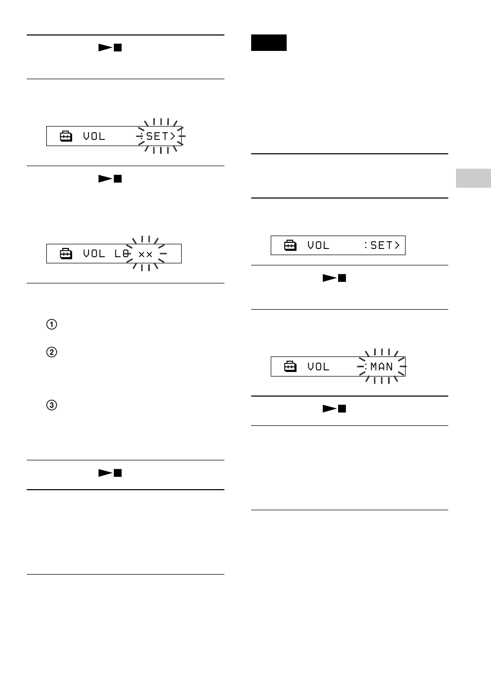Switching to the manual mode | Sony NW-E75 User Manual | Page 29 / 48