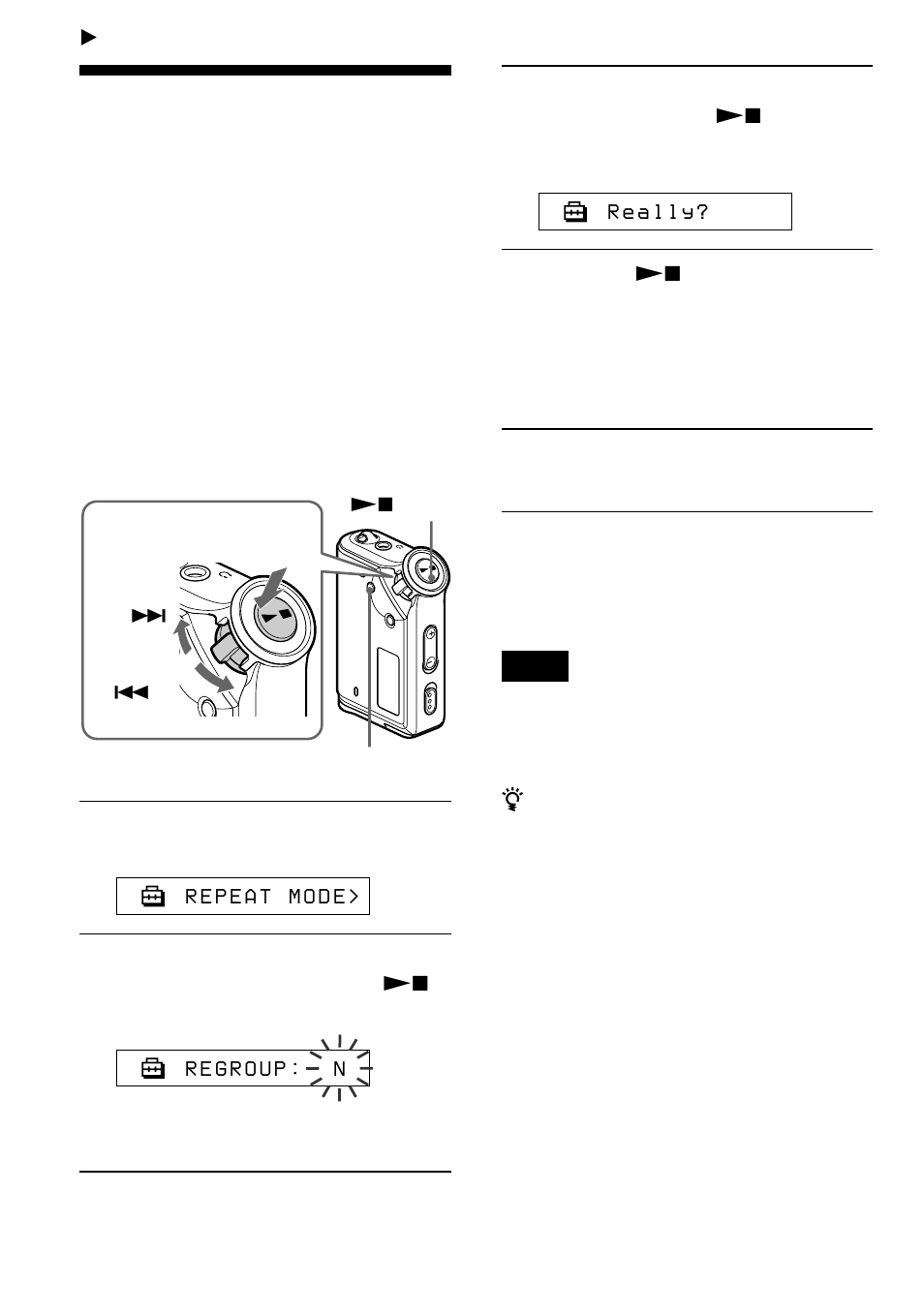 Other functions, Regrouping songs (regroup) | Sony NW-E75 User Manual | Page 32 / 48