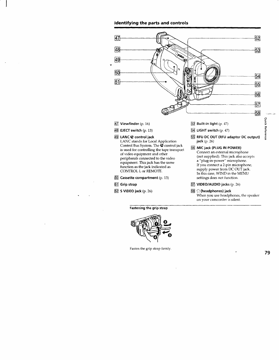 Sony CCD-TRV66 User Manual | Page 79 / 84