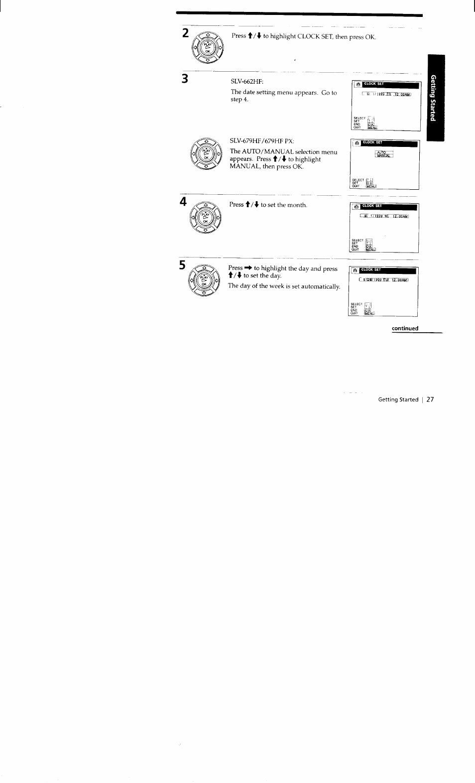 Sony SLV-662HF User Manual | Page 27 / 80
