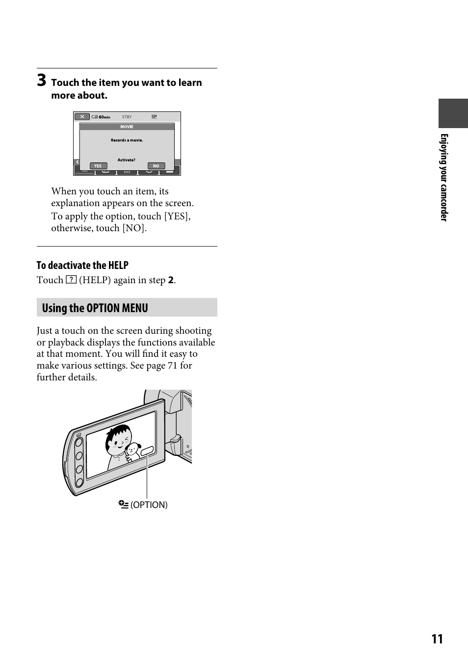 Sony DCR-SR220 User Manual | Page 11 / 111