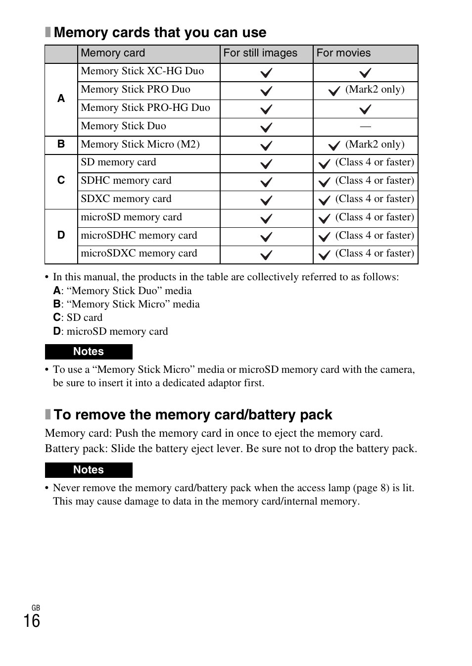 Sony DSC-HX300 User Manual | Page 16 / 68