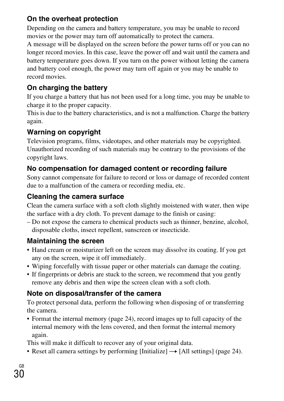 Sony DSC-HX300 User Manual | Page 30 / 68