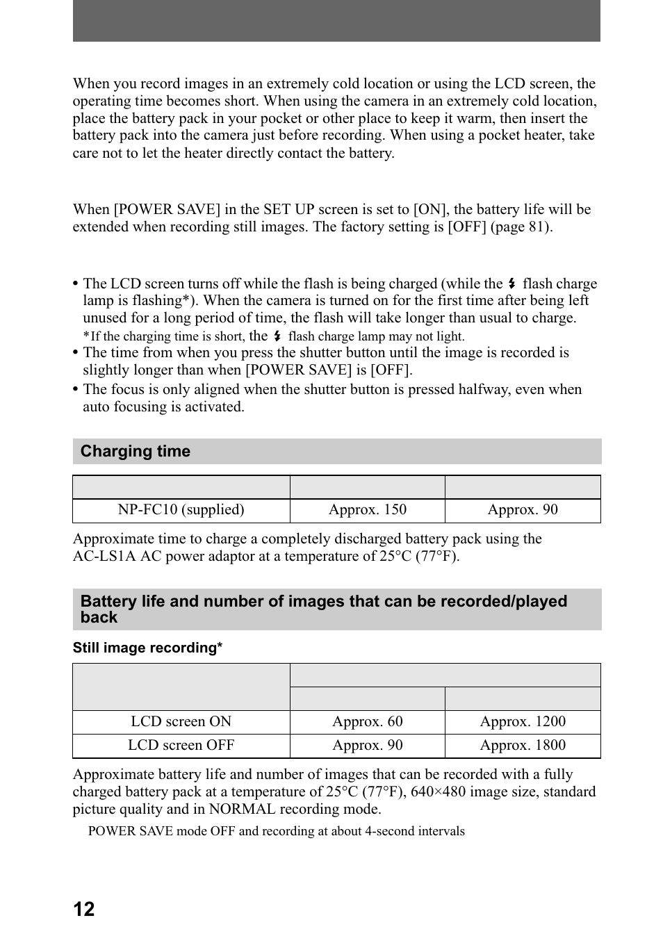 Sony DSC-P5 User Manual | Page 12 / 100