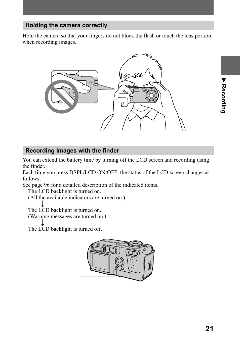 Sony DSC-P5 User Manual | Page 21 / 100