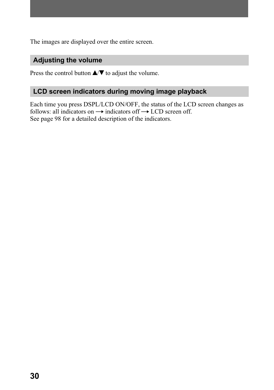 Sony DSC-P5 User Manual | Page 30 / 100