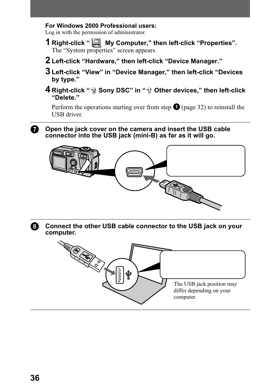 Sony DSC-P5 User Manual | Page 36 / 100