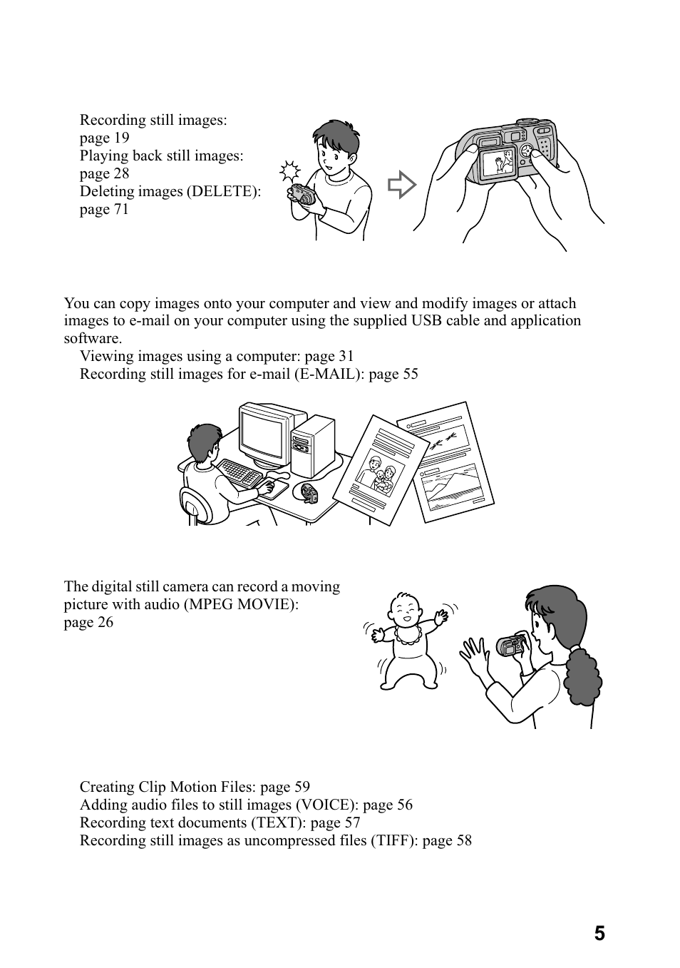 Introduction | Sony DSC-P5 User Manual | Page 5 / 100