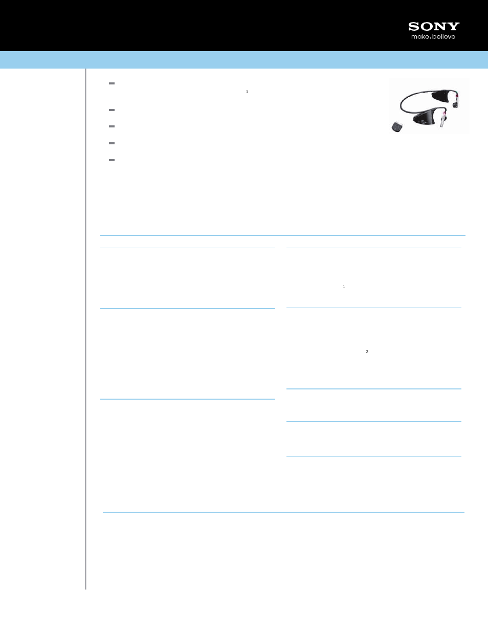 Sony DR BT160IK User Manual | 1 page