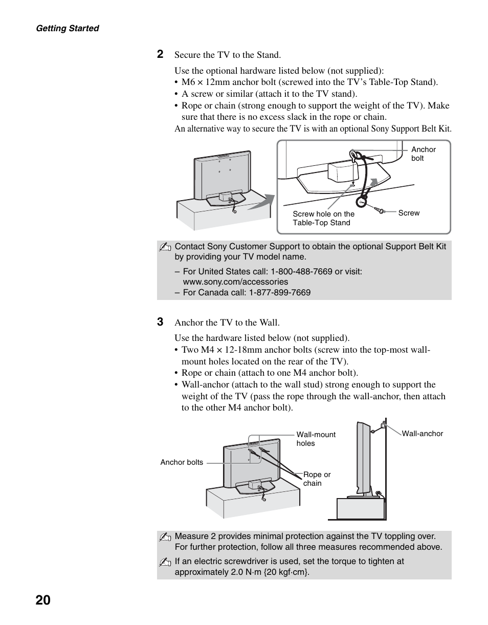 Sony KDL-22L4000 User Manual | Page 20 / 44