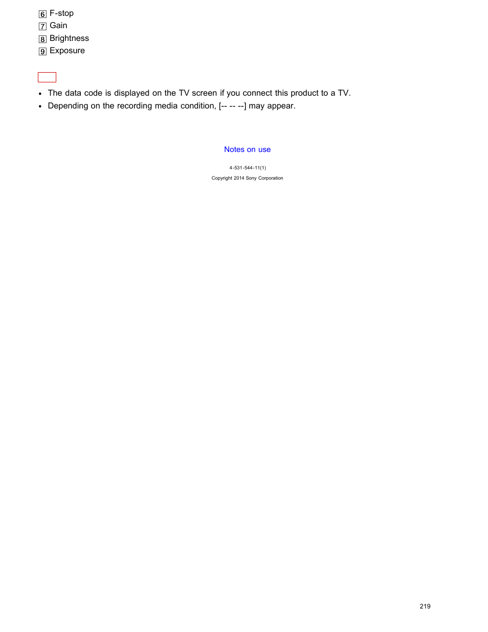 Sony HDR-CX240 User Manual | Page 229 / 351