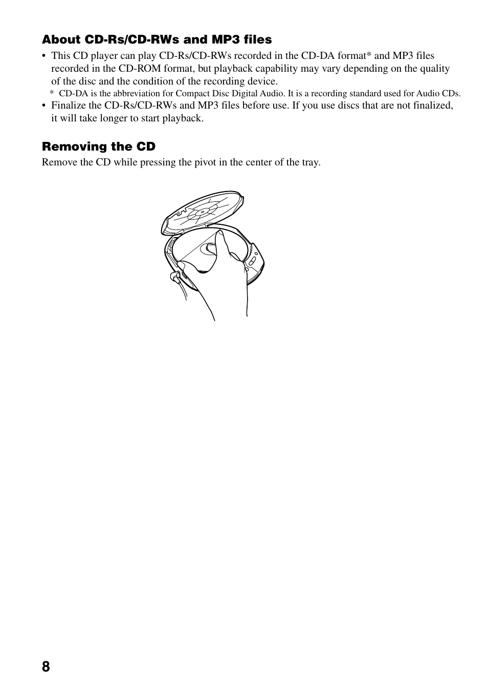 Sony D-CJ500 User Manual | Page 8 / 32