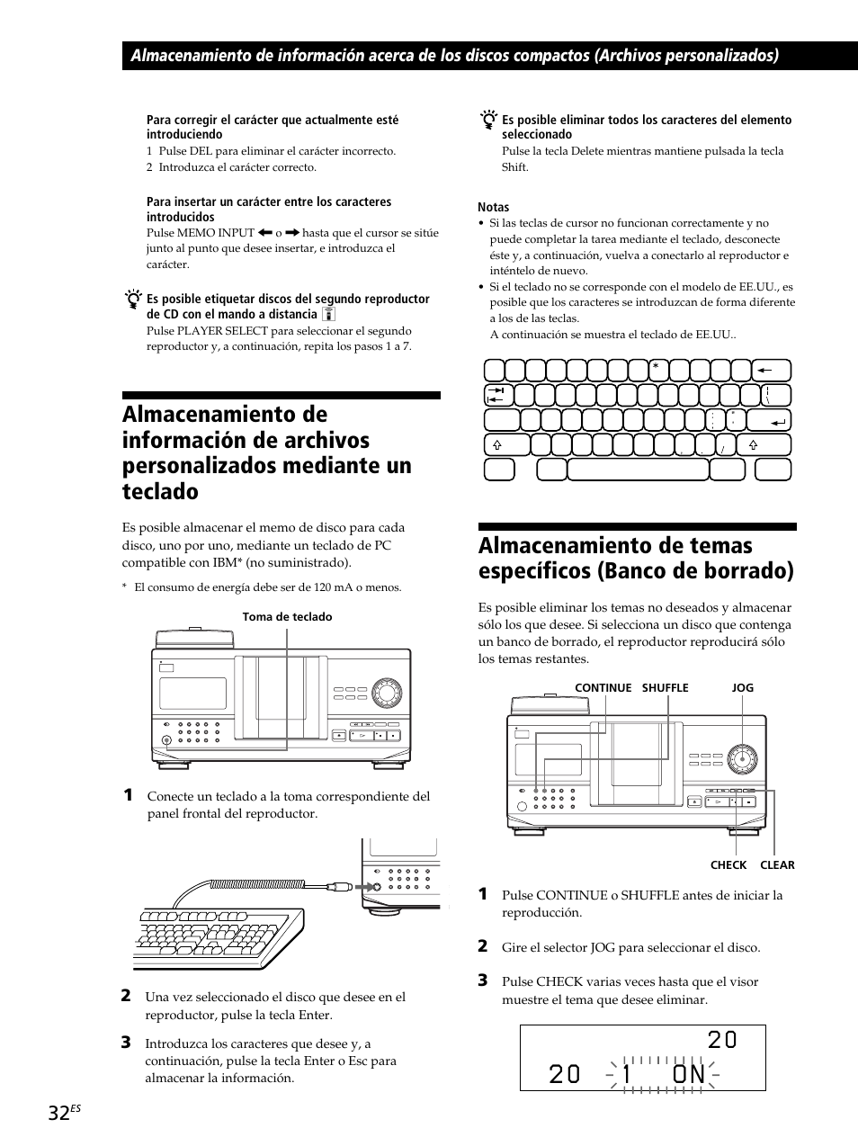 2 0 1 o n | Sony CDP-CX260 User Manual | Page 112 / 120