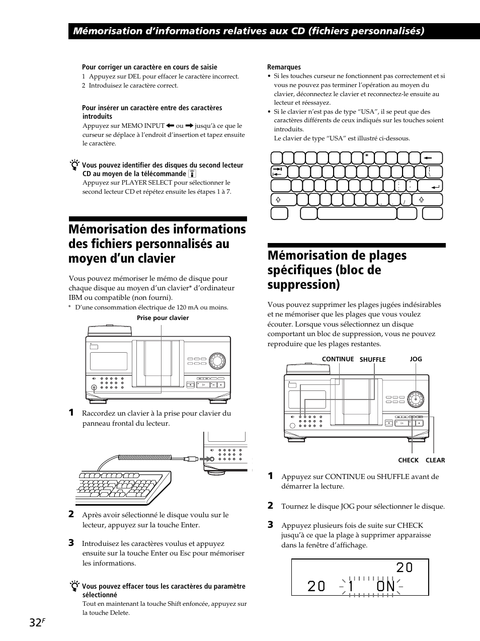 2 0 1 o n | Sony CDP-CX260 User Manual | Page 72 / 120