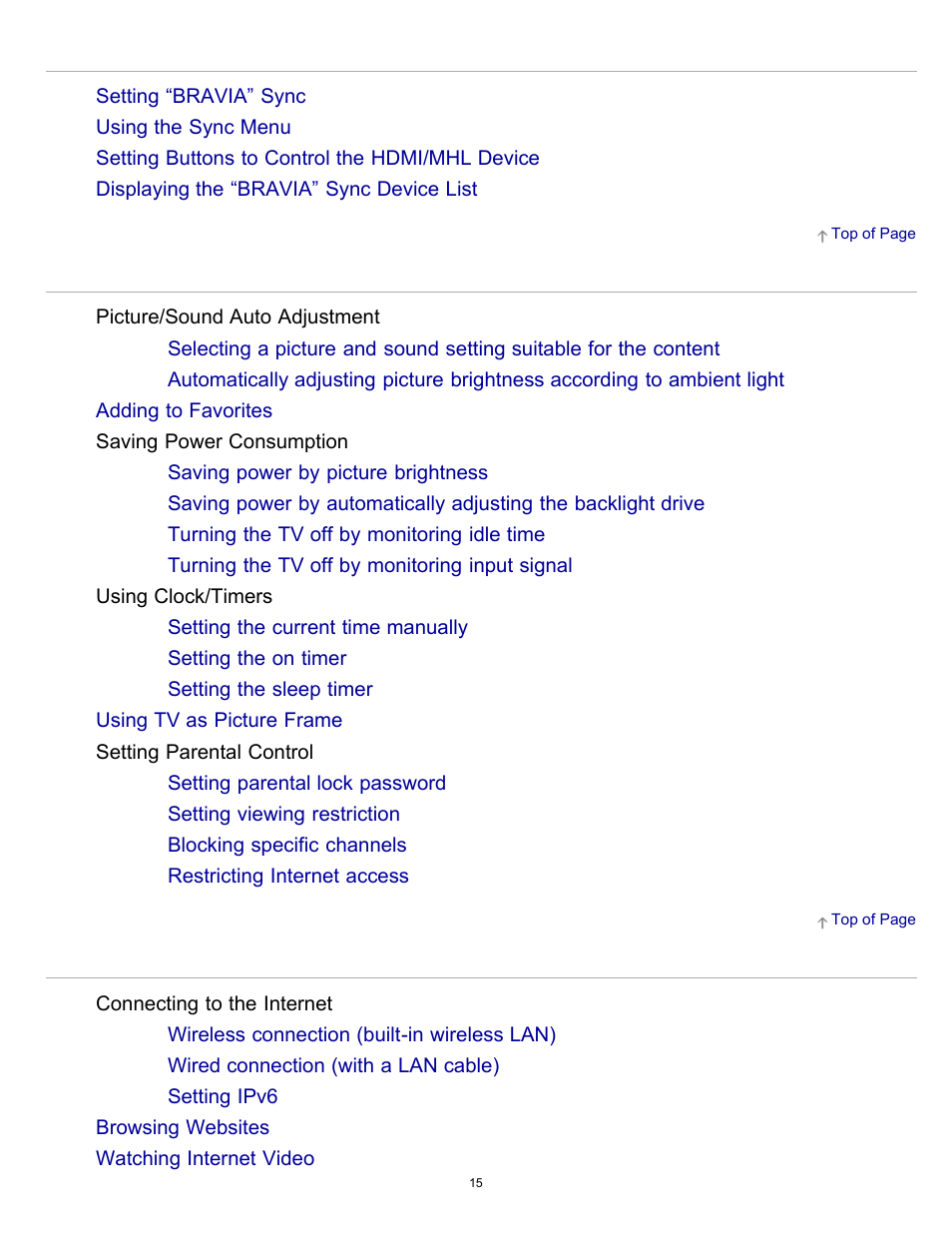 Sony KDL-55W900A User Manual | Page 21 / 245