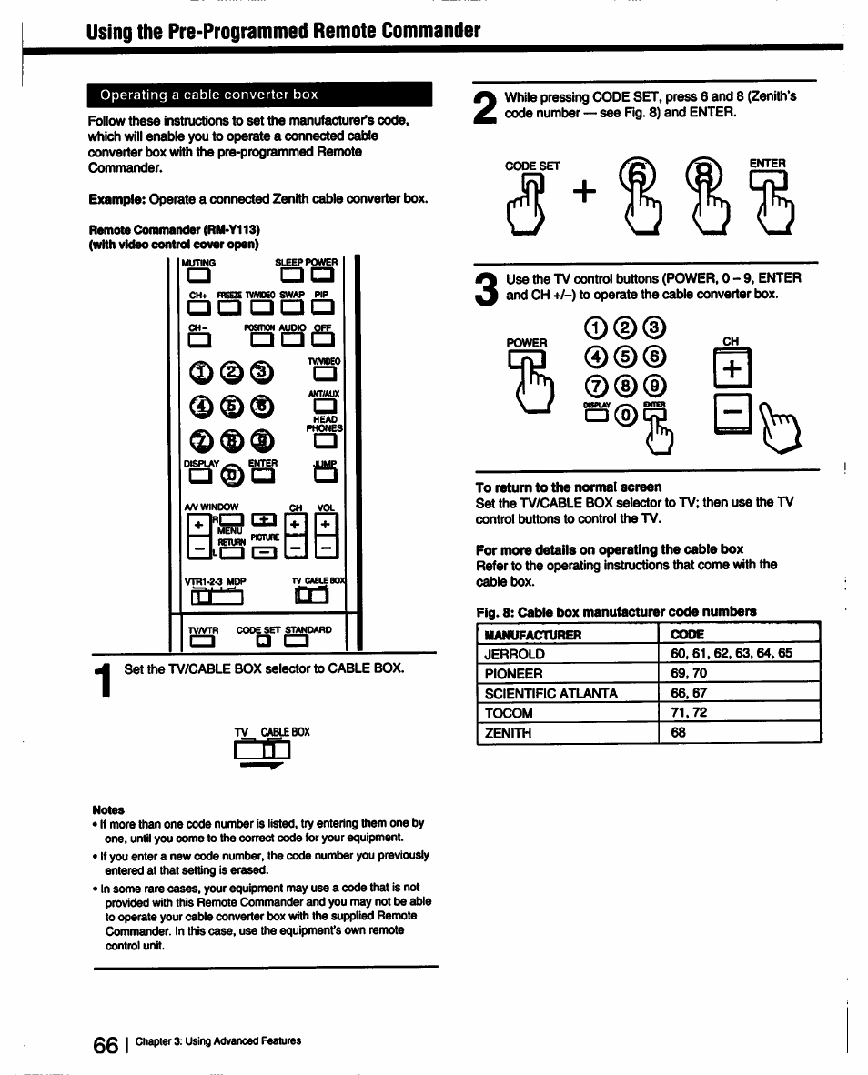 Oo ooo, L=l®c3 | Sony KV-27XBR25 User Manual | Page 66 / 72