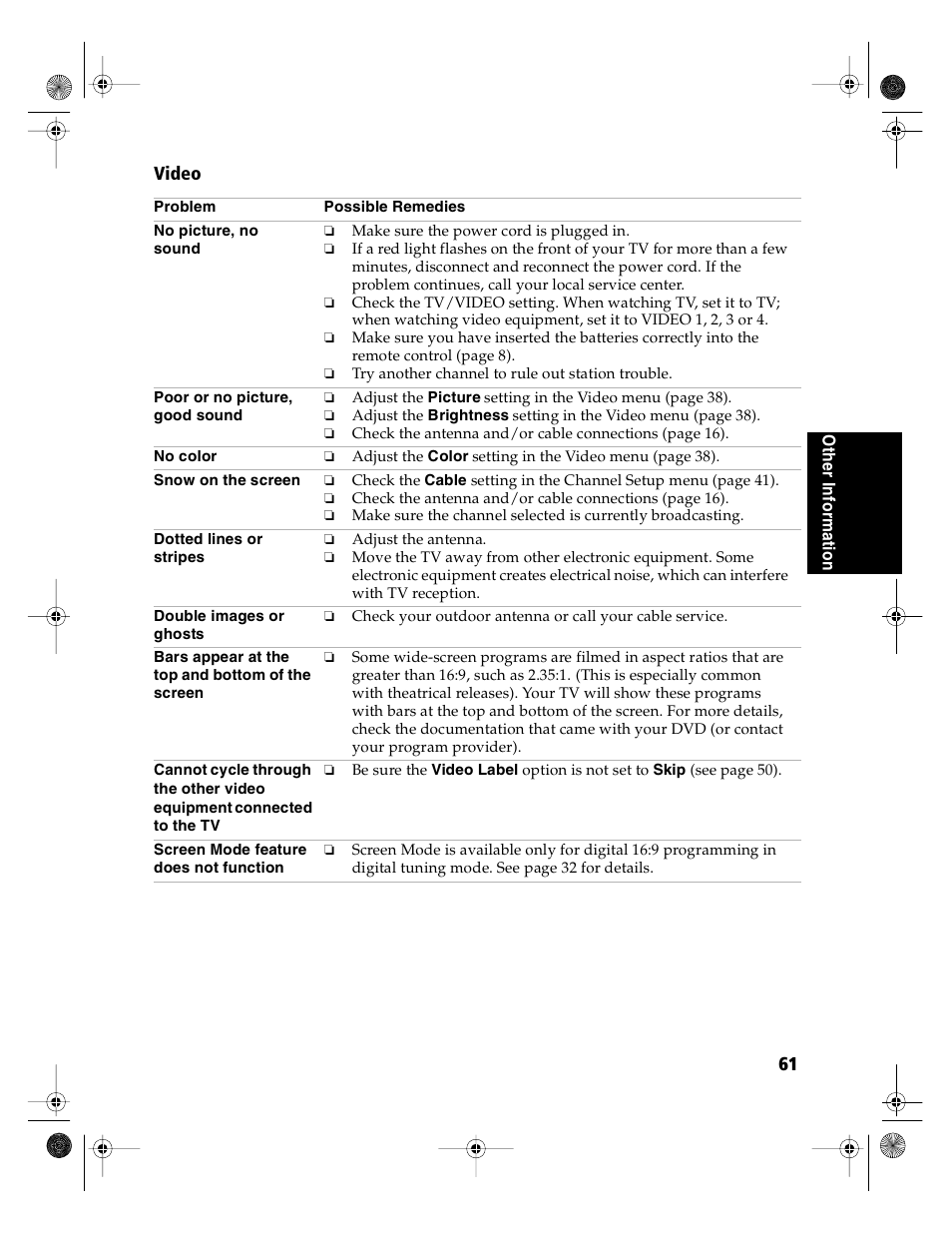 Sony KD-36FS130 User Manual | Page 63 / 70