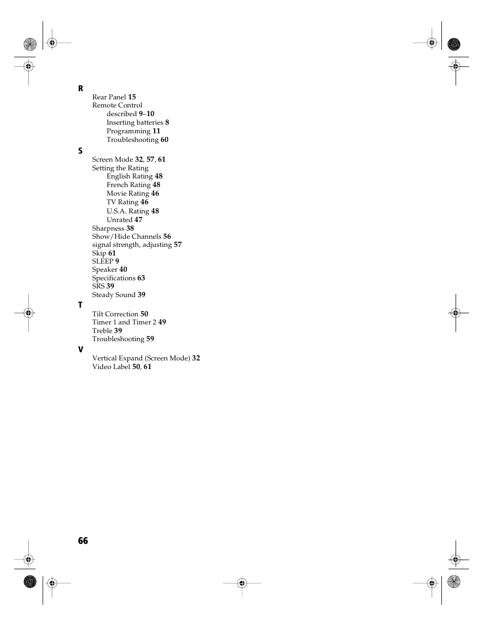 Sony KD-36FS130 User Manual | Page 68 / 70