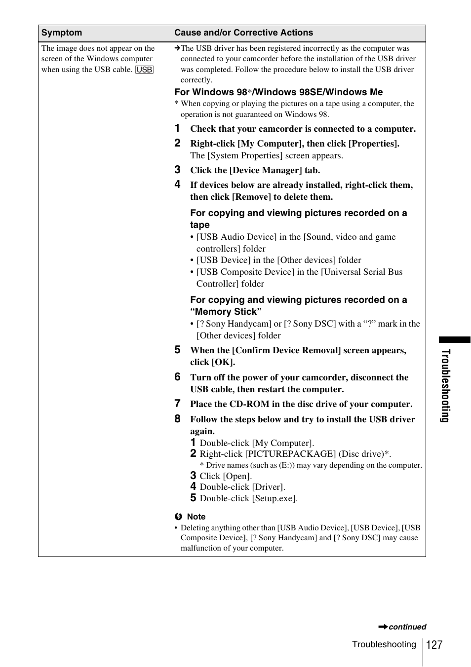 Sony DCR-TRV480 User Manual | Page 127 / 156