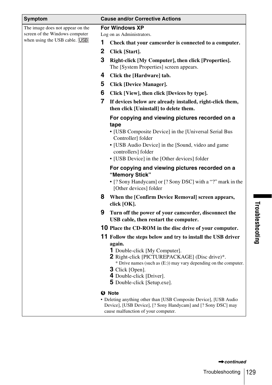 Sony DCR-TRV480 User Manual | Page 129 / 156