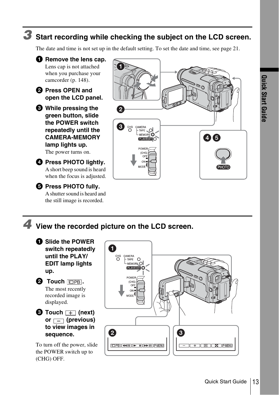 Sony DCR-TRV480 User Manual | Page 13 / 156