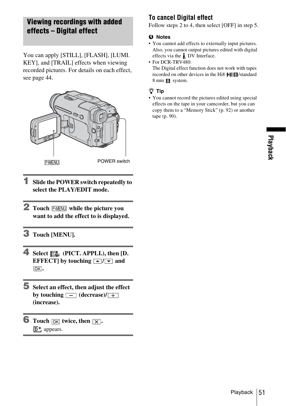 Sony DCR-TRV480 User Manual | Page 51 / 156