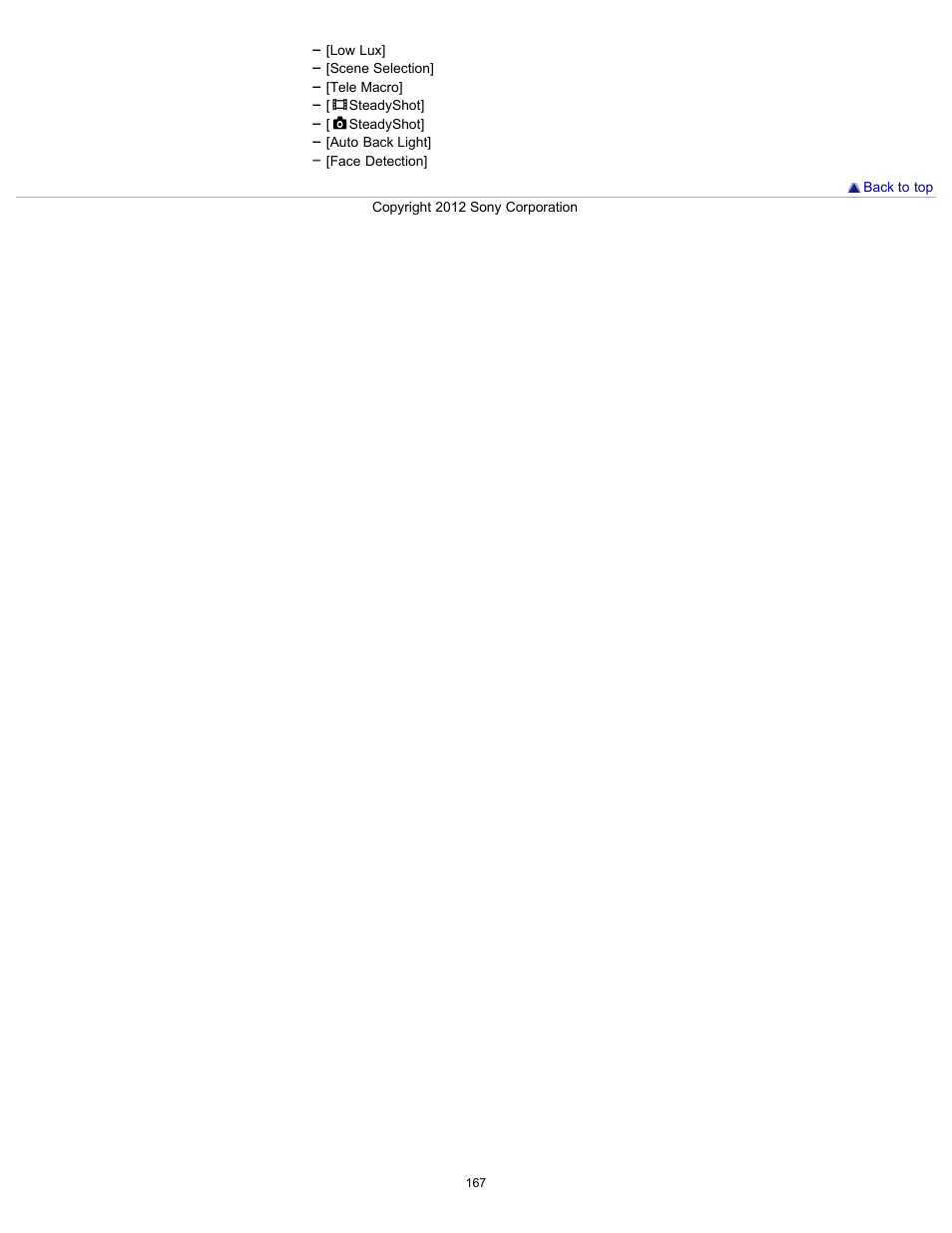 Sony HDR-GW77V User Manual | Page 167 / 211