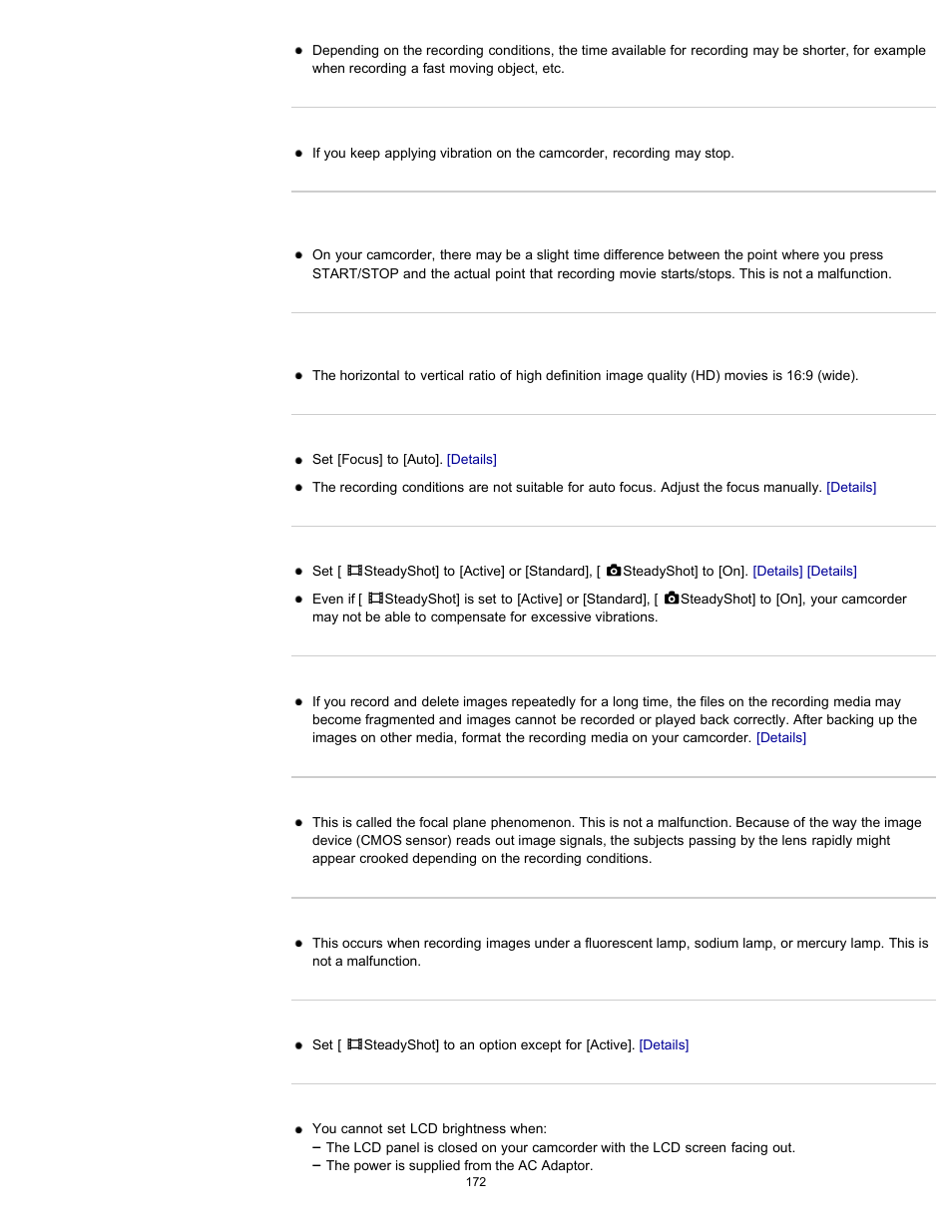 Sony HDR-GW77V User Manual | Page 172 / 211