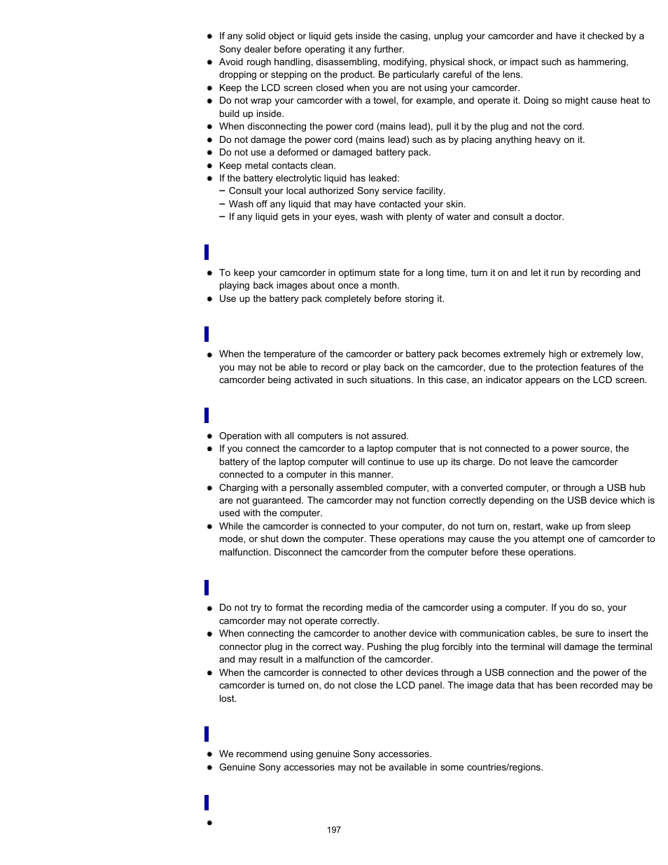 Sony HDR-GW77V User Manual | Page 197 / 211