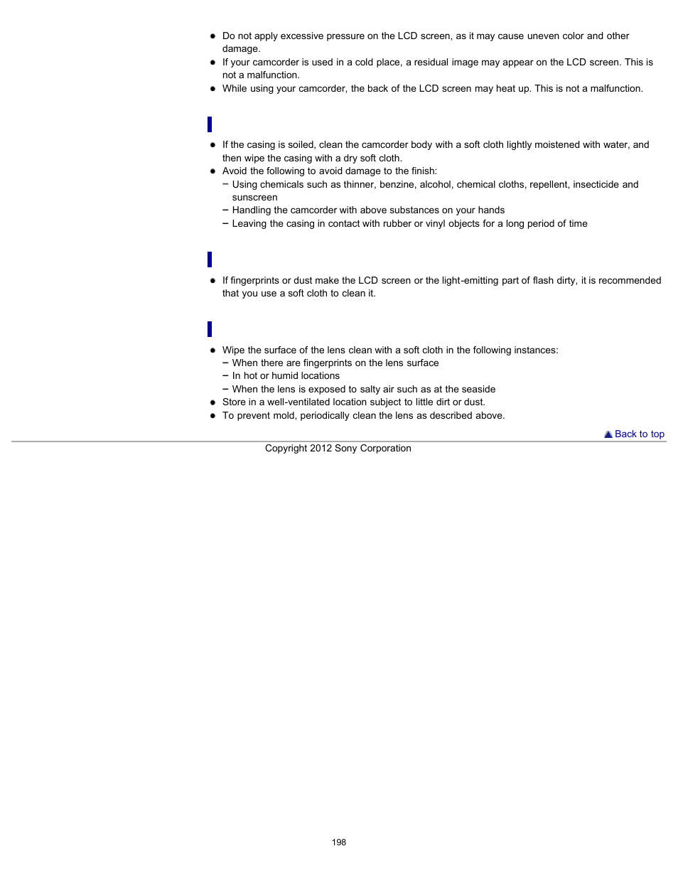 Sony HDR-GW77V User Manual | Page 198 / 211