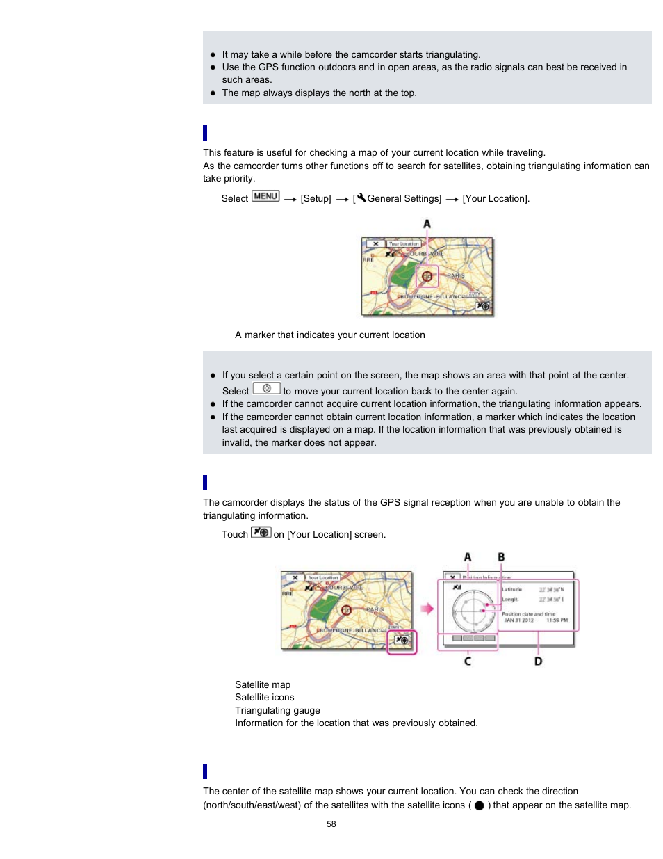 Sony HDR-GW77V User Manual | Page 58 / 211