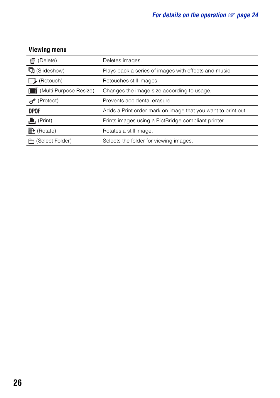 Sony DSC-W220 User Manual | Page 26 / 40