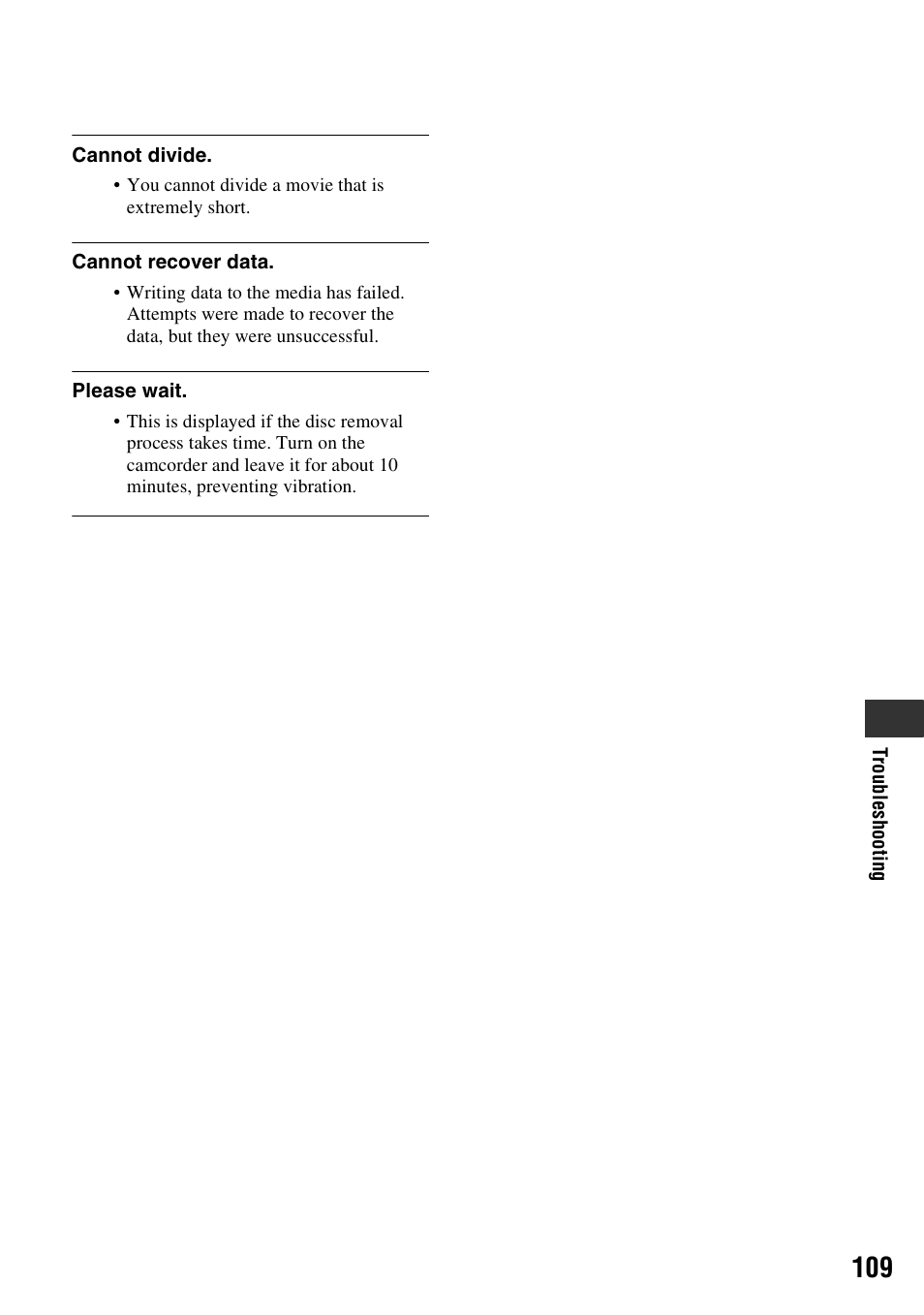 Sony DCR-DVD910 User Manual | Page 109 / 151