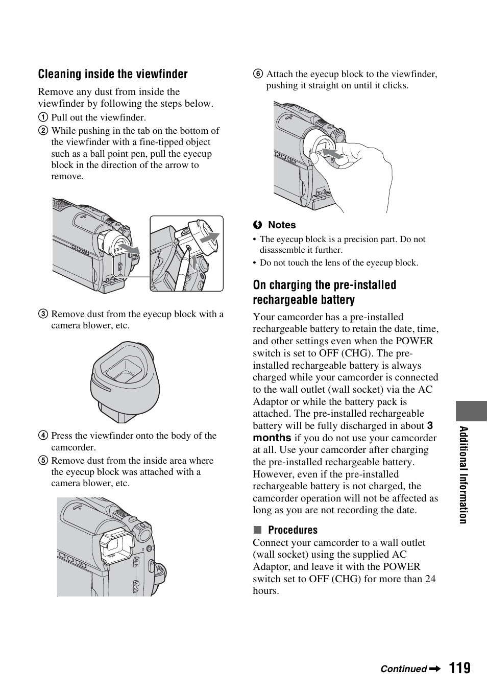 N (p. 119) | Sony DCR-DVD910 User Manual | Page 119 / 151