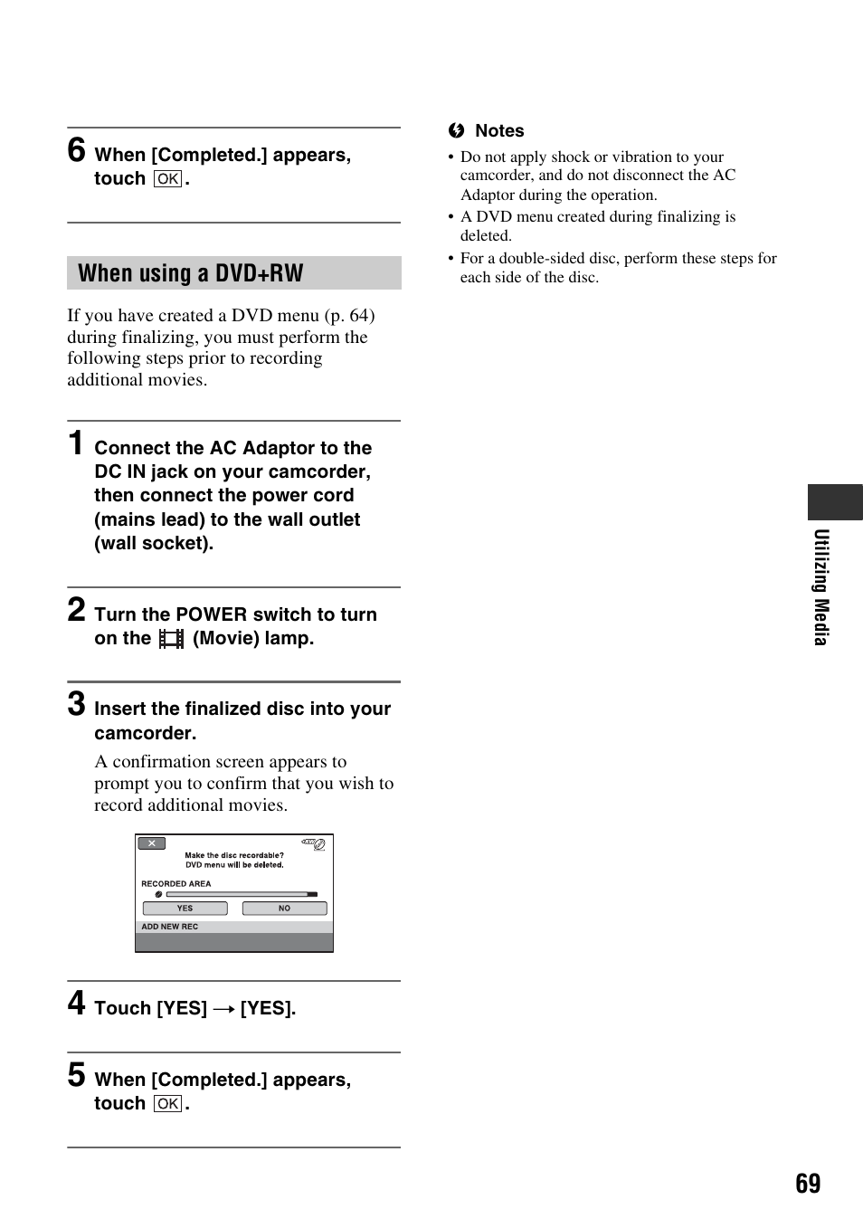 Sony DCR-DVD910 User Manual | Page 69 / 151