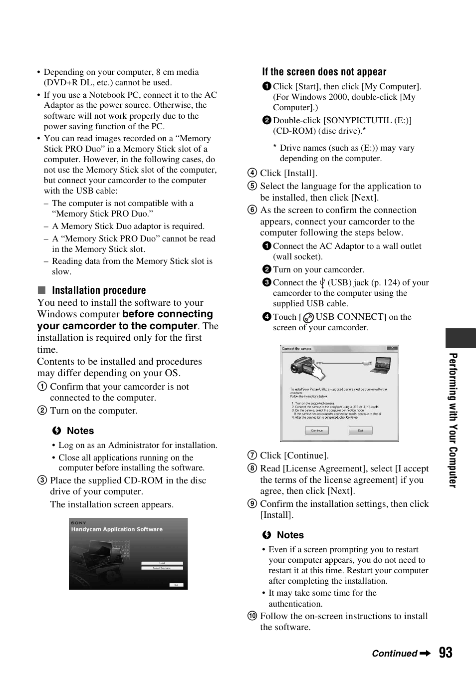 Sony DCR-DVD910 User Manual | Page 93 / 151