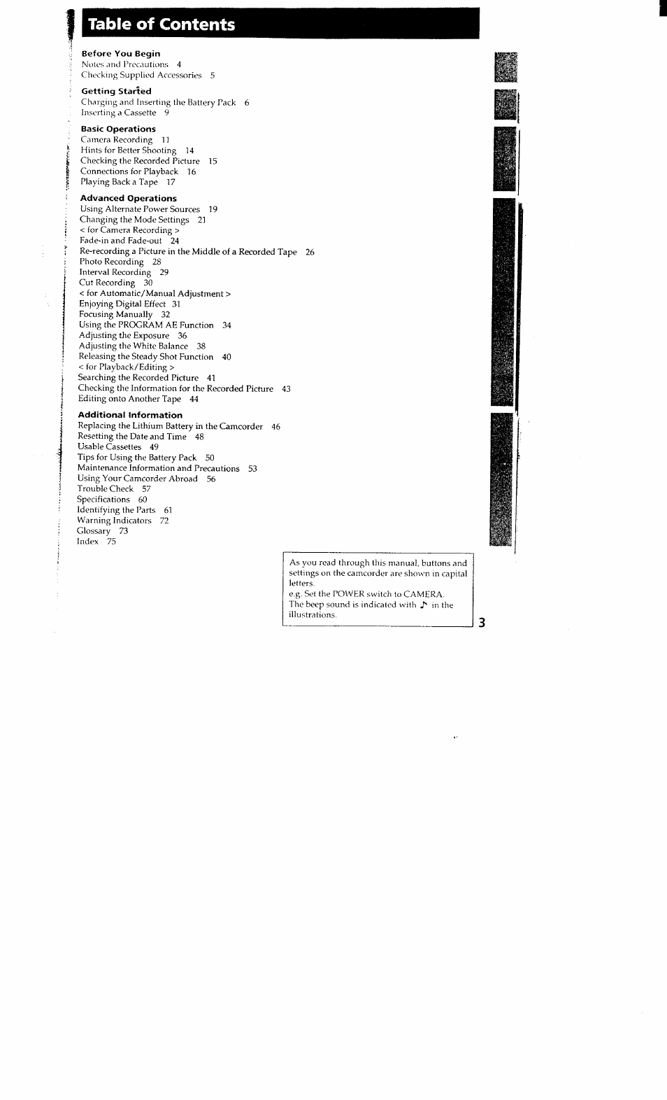 Sony DCR-VX700 User Manual | Page 3 / 73
