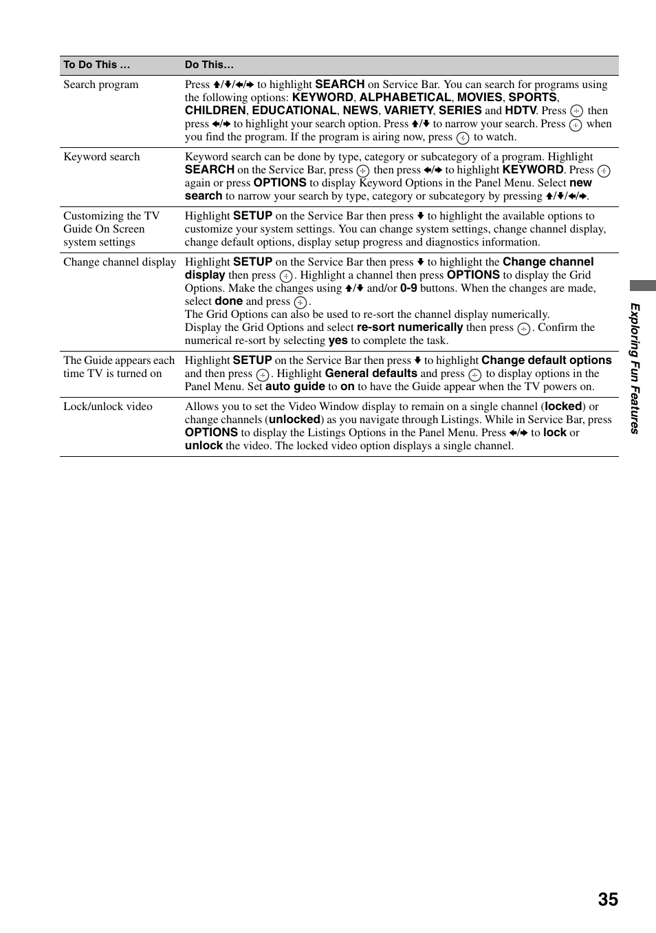Sony KDL-52XBR7 User Manual | Page 35 / 60