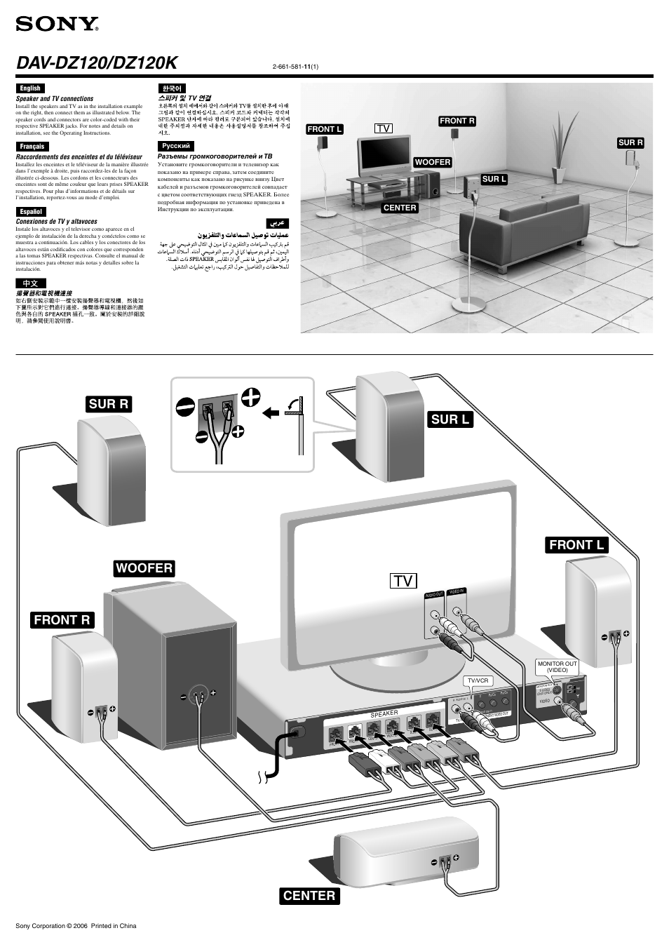 Sony DAV-DZ120 User Manual | 1 page