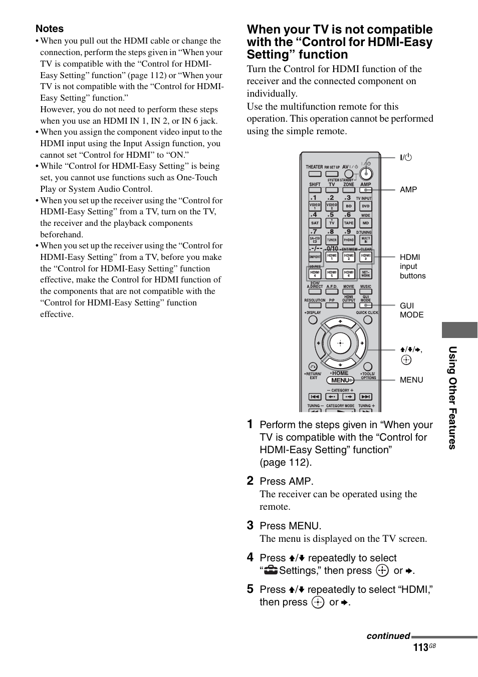 Sony STR-DA5500ES User Manual | Page 113 / 198