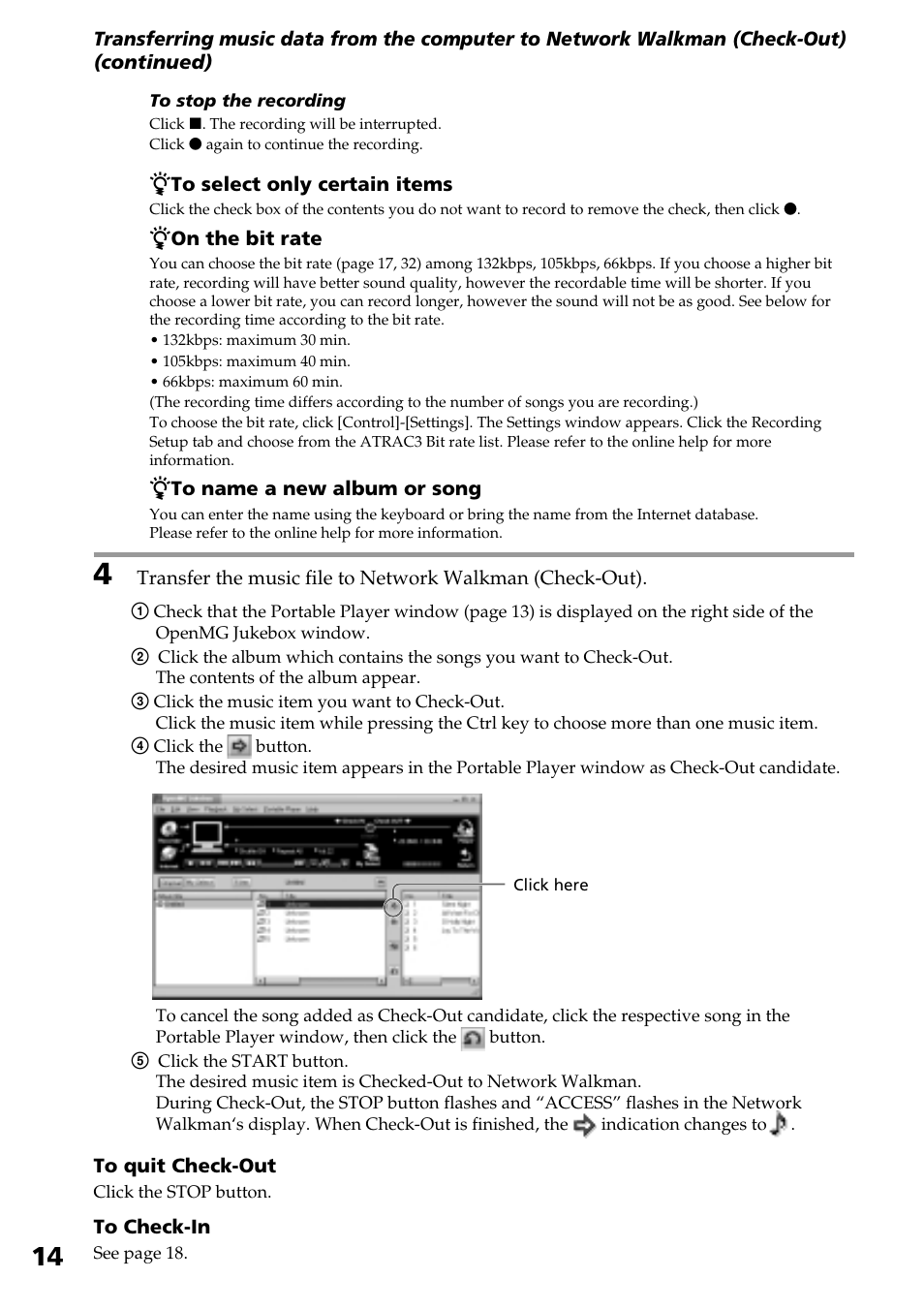 Sony NW-E2 User Manual | Page 14 / 36