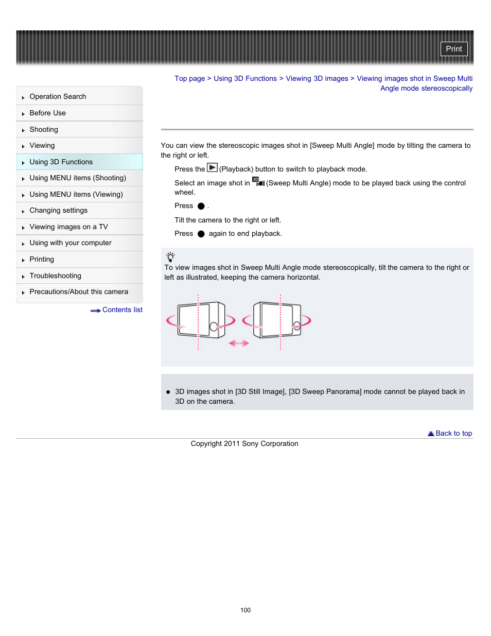 Sony DSC-HX7V User Manual | Page 100 / 271