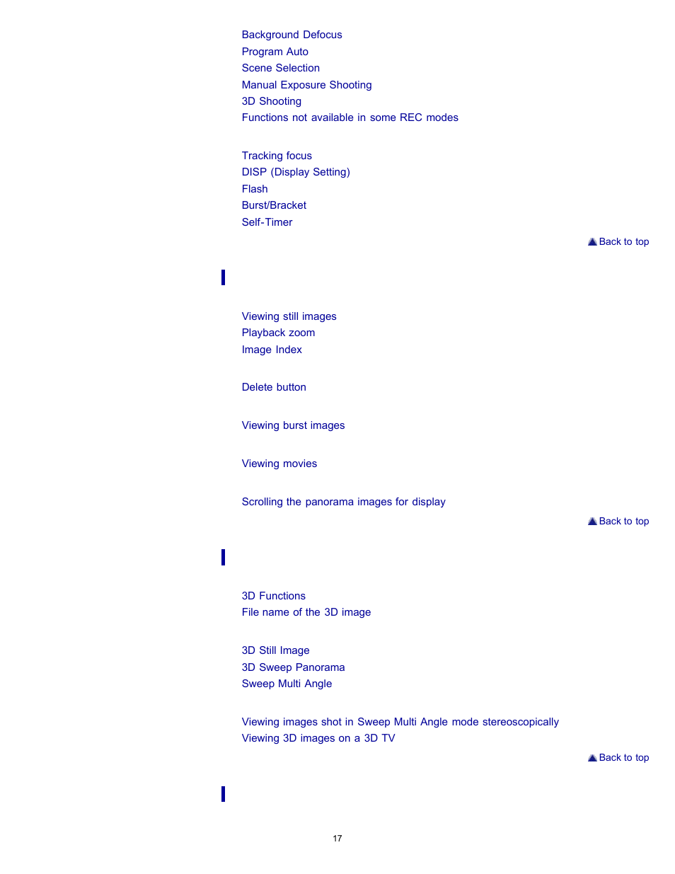 Sony DSC-HX7V User Manual | Page 17 / 271