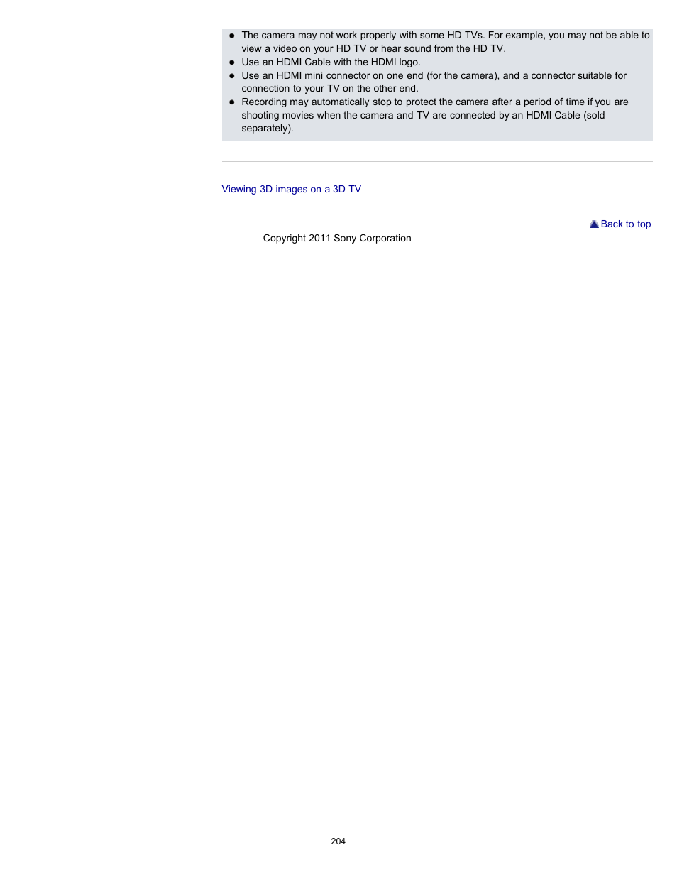 Sony DSC-HX7V User Manual | Page 204 / 271